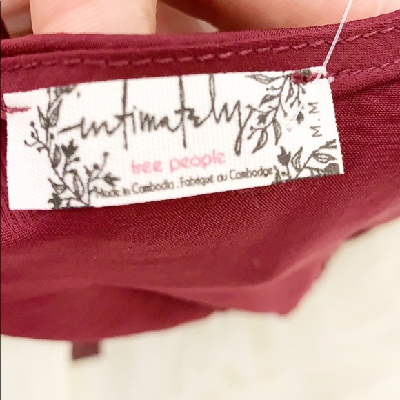 NWT Free People You Honey Brami in Pomegranate M - Picture 8 of 11